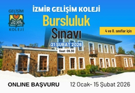 İZMİR GELİŞİM KOLEJİ BURSLULUK SINAVI BAŞVURU SİSTEMİ AÇILMIŞTIR.